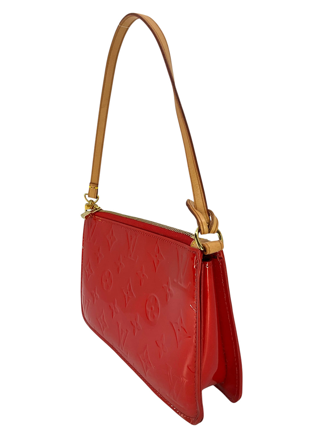 Louis Vuitton エナメルレザー ポーチ レッド Louis Vuitton Monogram Vernis Patent Leather Lexington Pochette