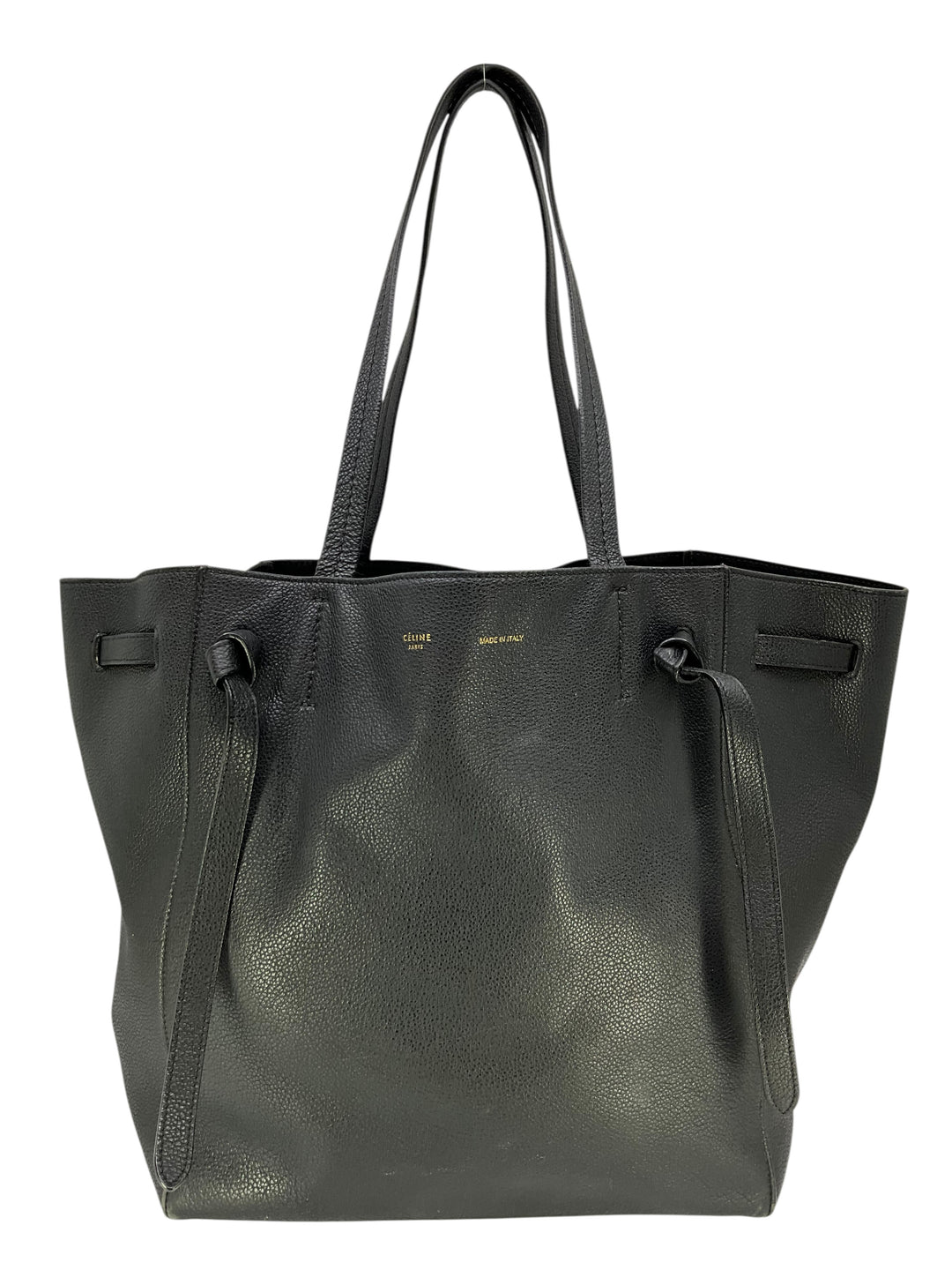 CELINE Phantom Tie Cabas Leather Tote - Consigned Designs