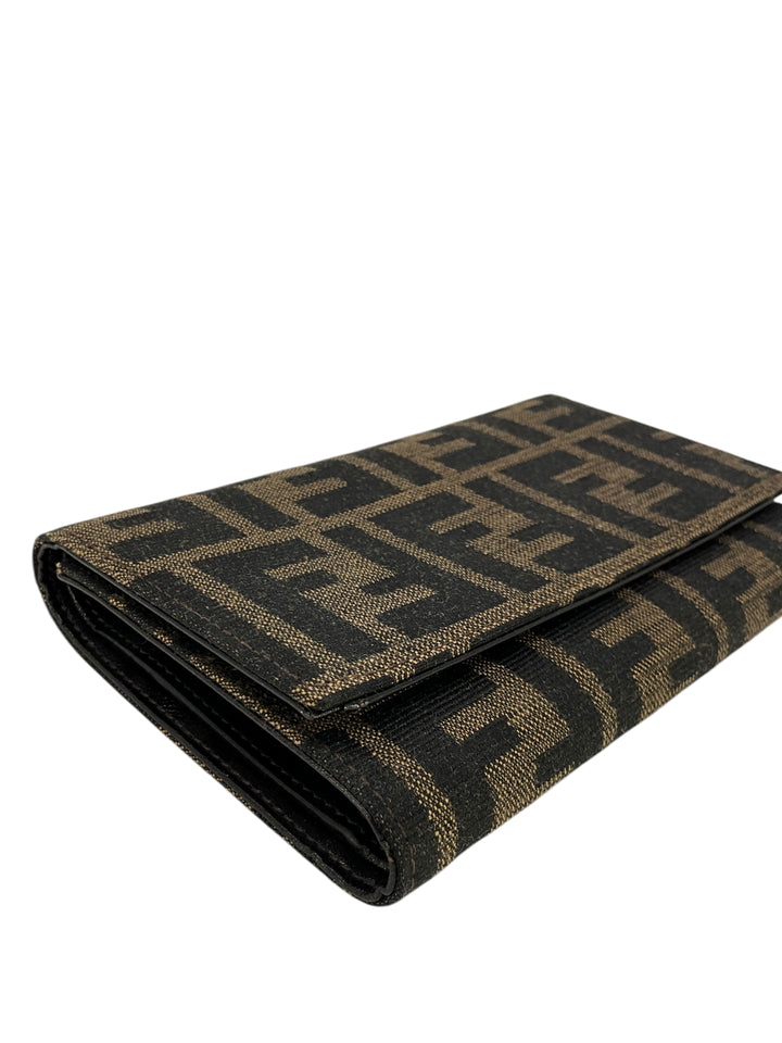 Fendi Vintage Zucca Canvas Snap Wallet - Consigned Designs display picture 1