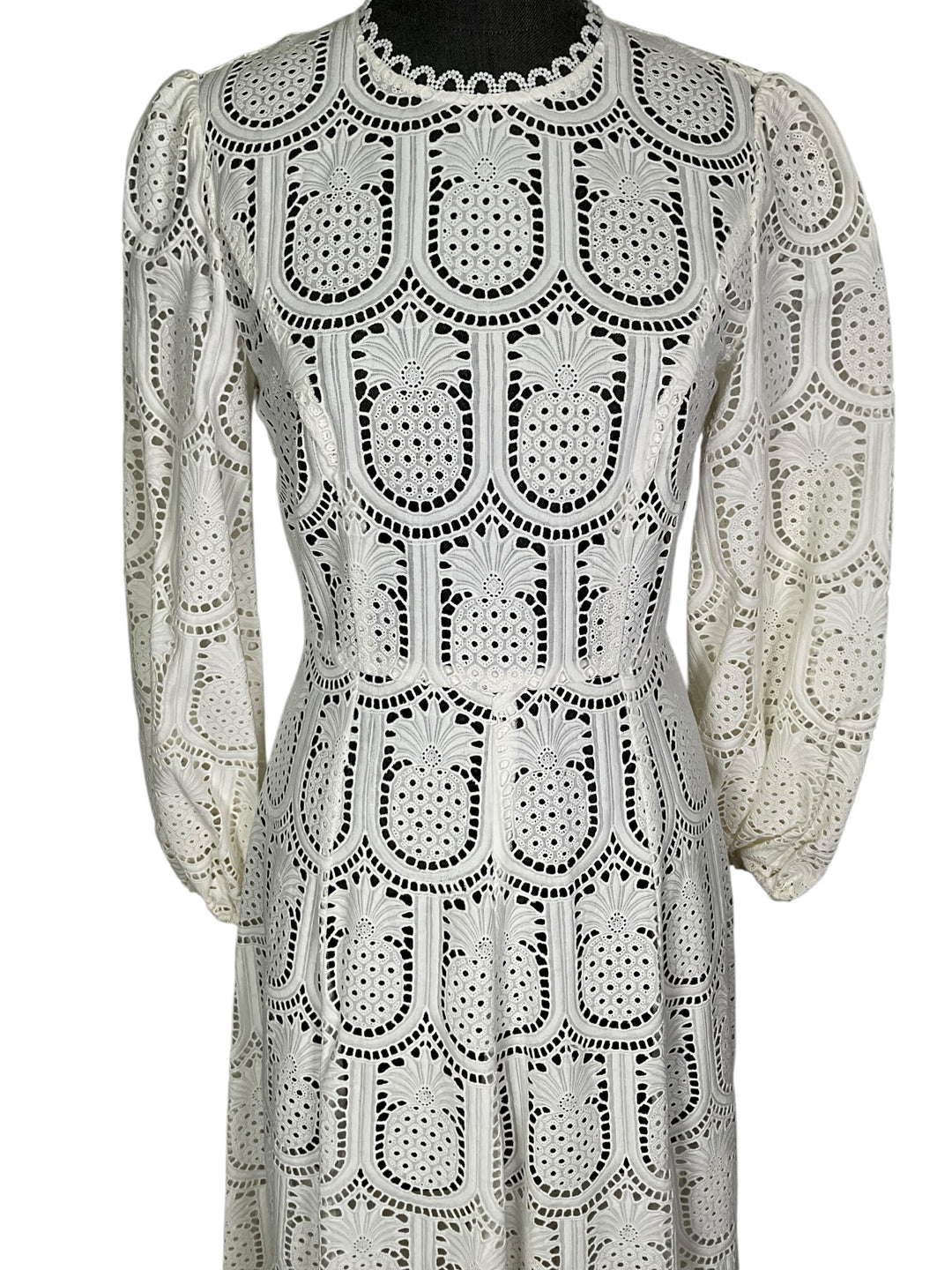 Zimmermann Wayfarer Pineapple Lace Midi Dress Size S - Consigned
