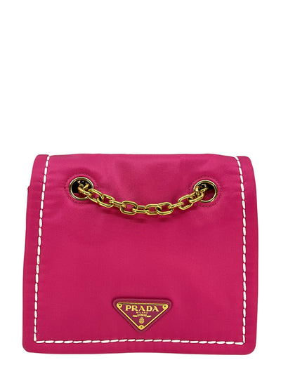 Prada Tessuto Nylon Small Chain Shoulder Bag-Consigned Designs
