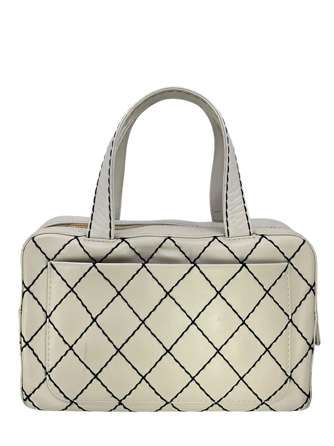 Chanel Wild Stitch Quilted Leather Surpique Tote - Consigned Designs