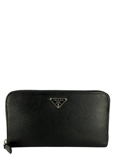 Prada Saffiano Leather Continental Wallet-Consigned Designs
