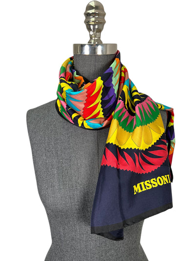 Missoni Printed Silk Oblong Scarf-Consigned Designs