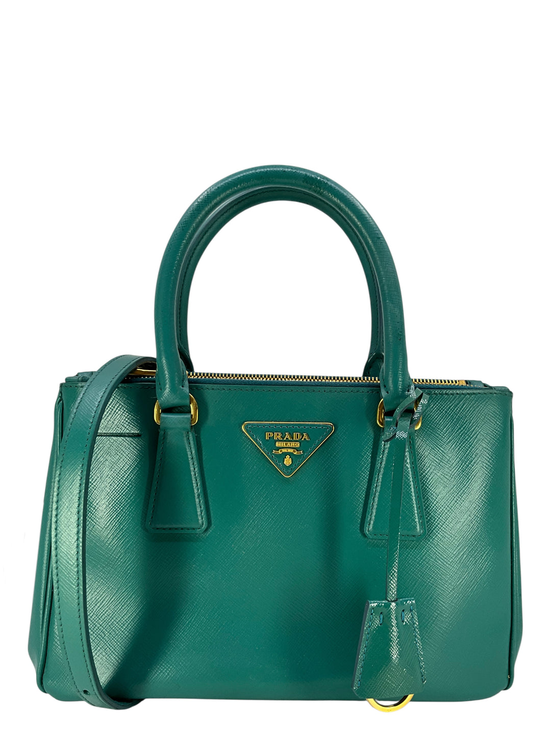 Prada Saffiano Lux Mini Galleria Double-Zip Tote Bag - Consigned