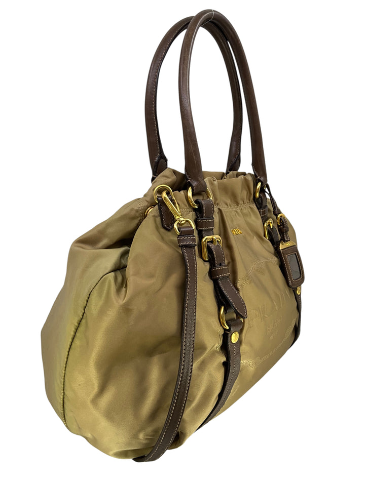 Prada Tessuto Nylon Logo Hobo Bag - Consigned Designs