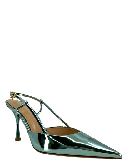 Gianvito Rossi Ascent 85 Patent Leather Slingback Pumps Size 9 NEW-Consigned Designs