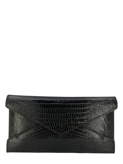 Saint Laurent Paloma Lizard Embossed Pochette Clutch-Consigned Designs