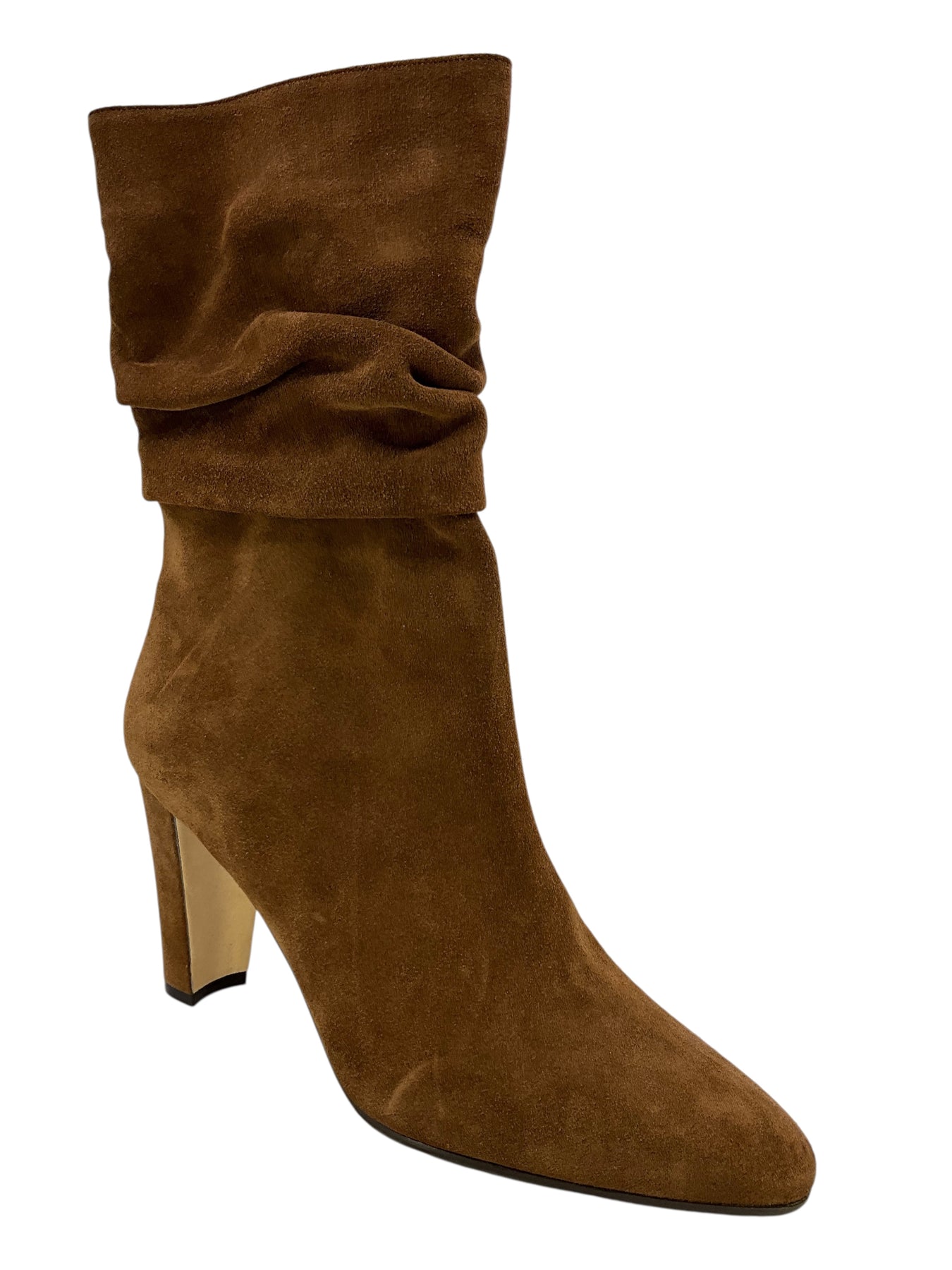 Manolo Blahnik Shushan Suede Slouchy Boots Size 9.5 - Consigned