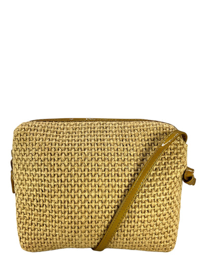 Bottega Veneta Vintage Nodini Raffia Crossbody Bag-Consigned Designs