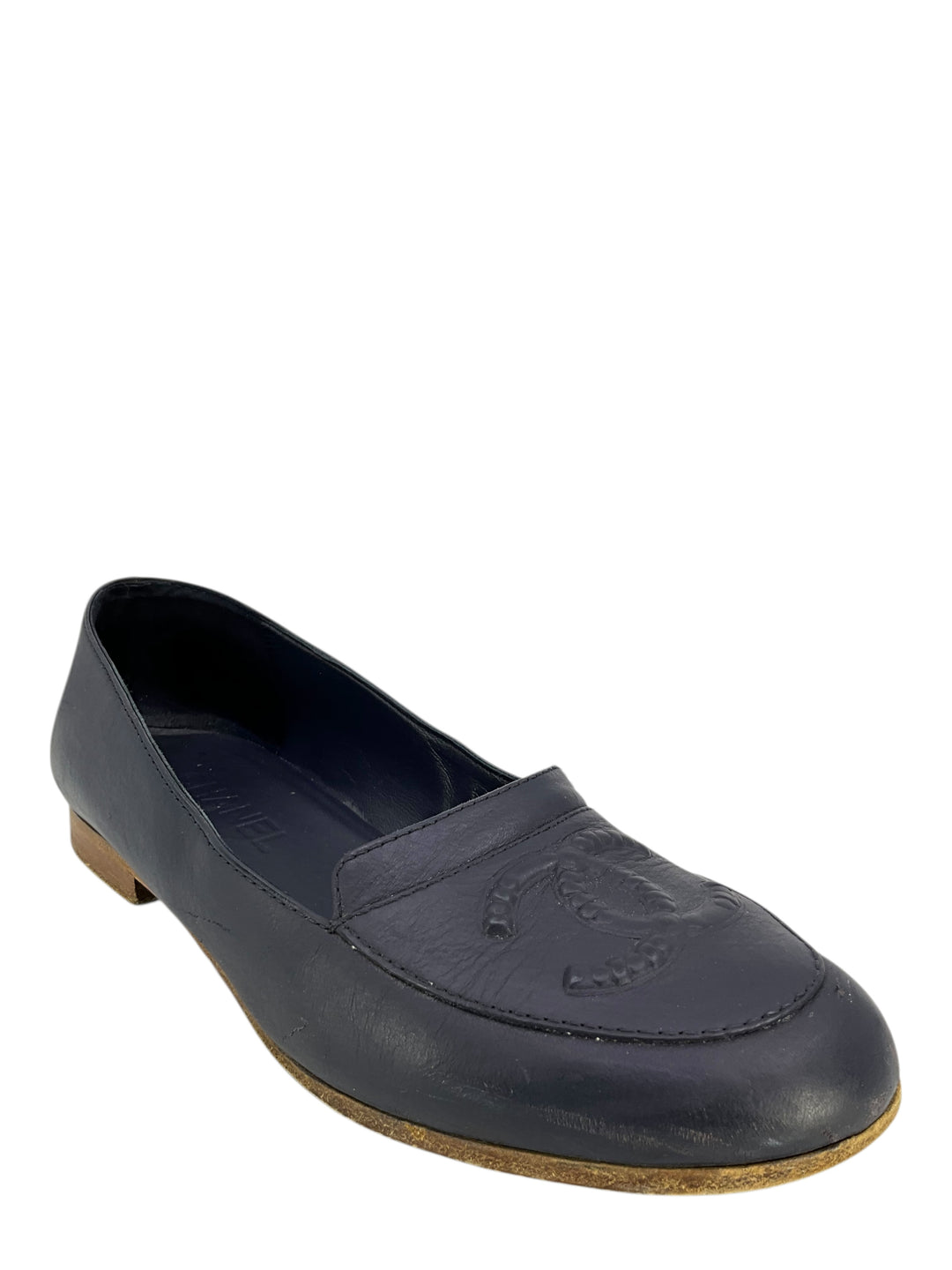 Chanel Lambskin CC Loafers Size 8 - Consigned Designs