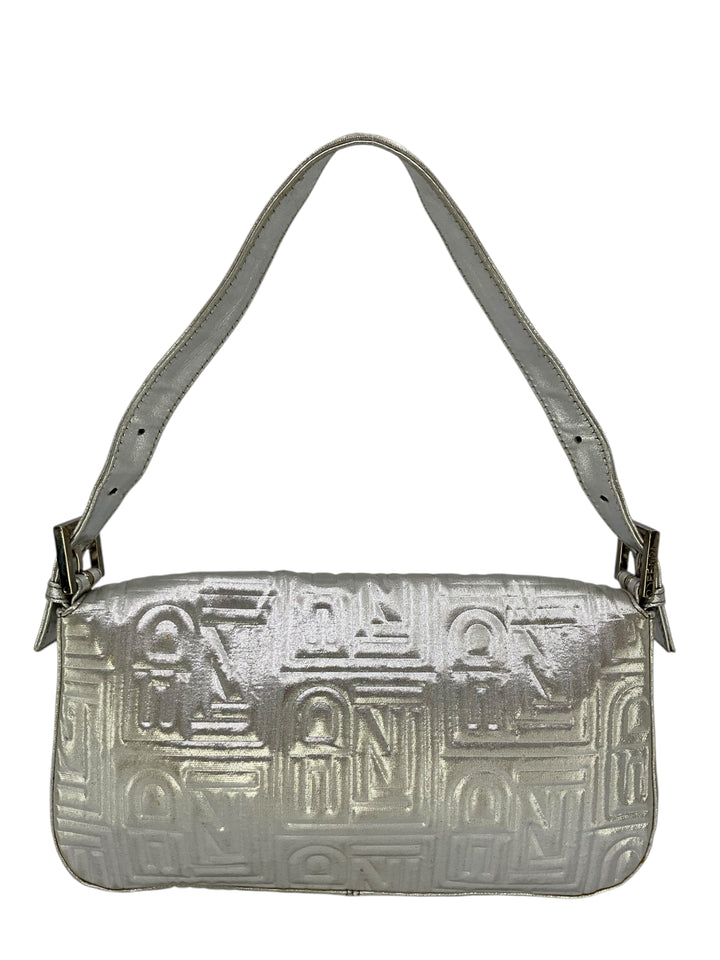 Fendi ロゴプリント バッグ Fendi 1997 Re Edition Logo Embossed Baguette - Consigned Designs