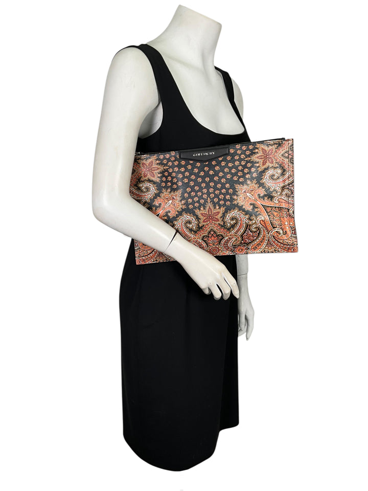 Givenchy Paisley Print Antigona Large Clutch NEW - Consigned Designs