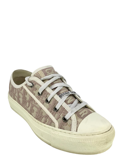 DIOR Walk'n'Dior Embroidered Cotton Oblique Sneakers Size 6-Consigned Designs