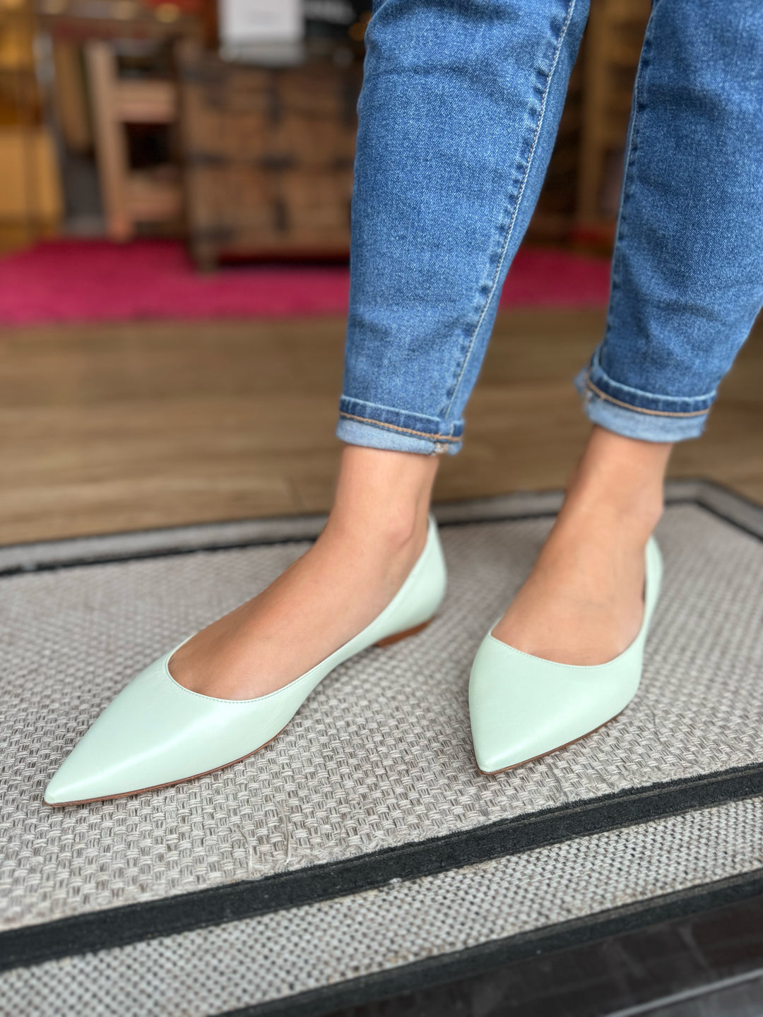未使用　JIMMY CHOO RALI FLAT 37 Jimmy Choo `Ravi Flat` - Silver - Women