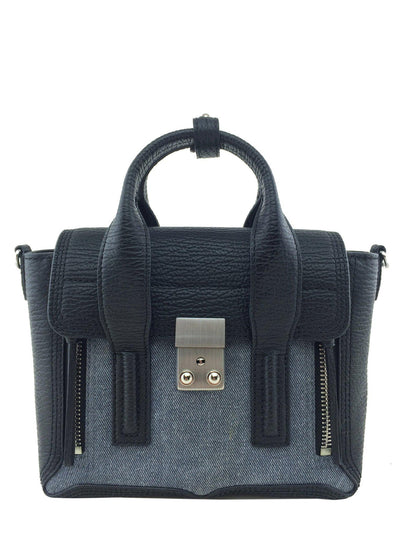 3.1 Phillip Lim Pashli Mini Leather Denim Satchel Bag-Consigned Designs