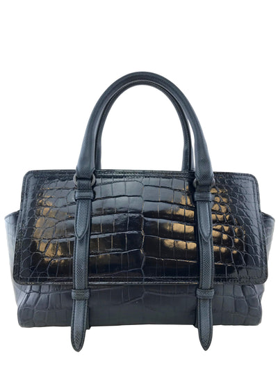 Bottega Veneta Crocodile Monaco Medium Bag-Consigned Designs