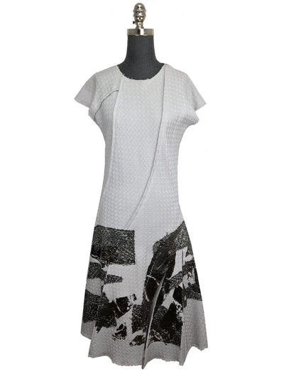 Bottega Veneta Jacquard Laminated Print Dress Size L-Consigned Designs