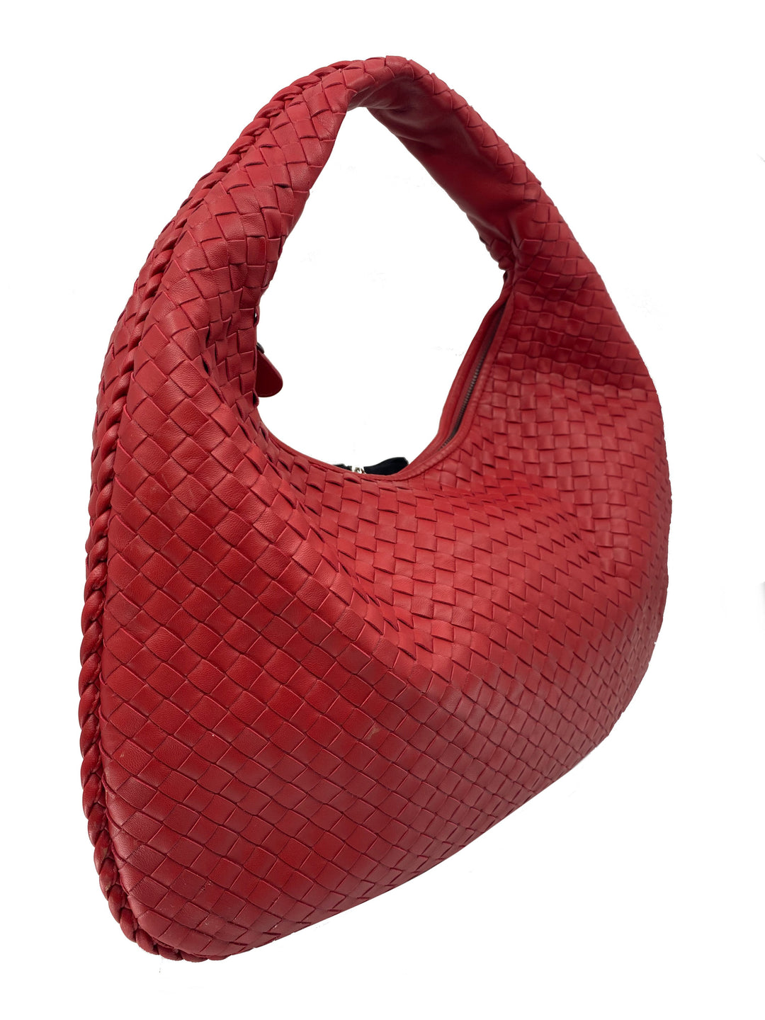 ショルダーバッグ Bottega Veneta Veneto Hobo Bag In Intrecciato Nappa Bottega Veneta Purple Intrecciato Woven Nappa Leather Large