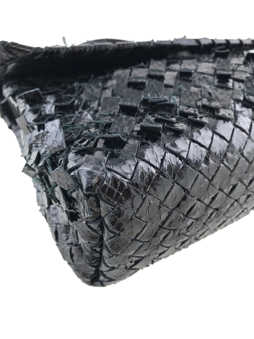 小物 BOTTEGA VENETA Bottega Veneta Olimpia Small Snakeskin Intrecciato Shoulder