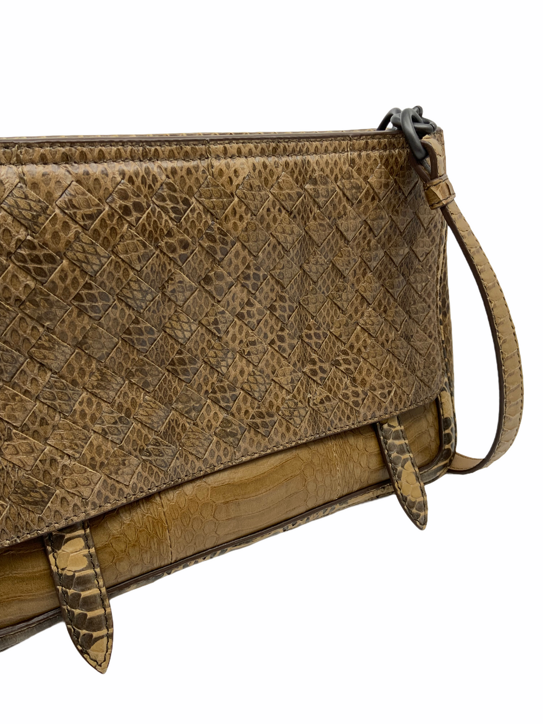 Bottega-Veneta-Woven-Snakeskin