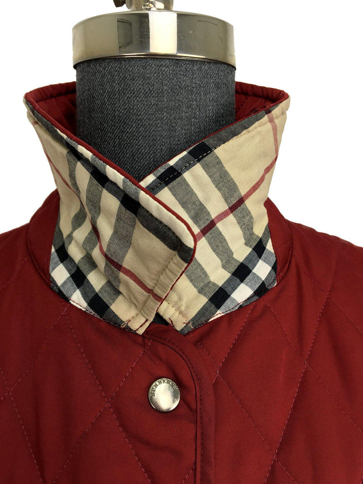 Burberry London Diamond Quilted Jacket Size M - Consigned