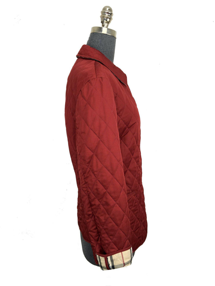 Burberry London Diamond Quilted Jacket Size M - Consigned