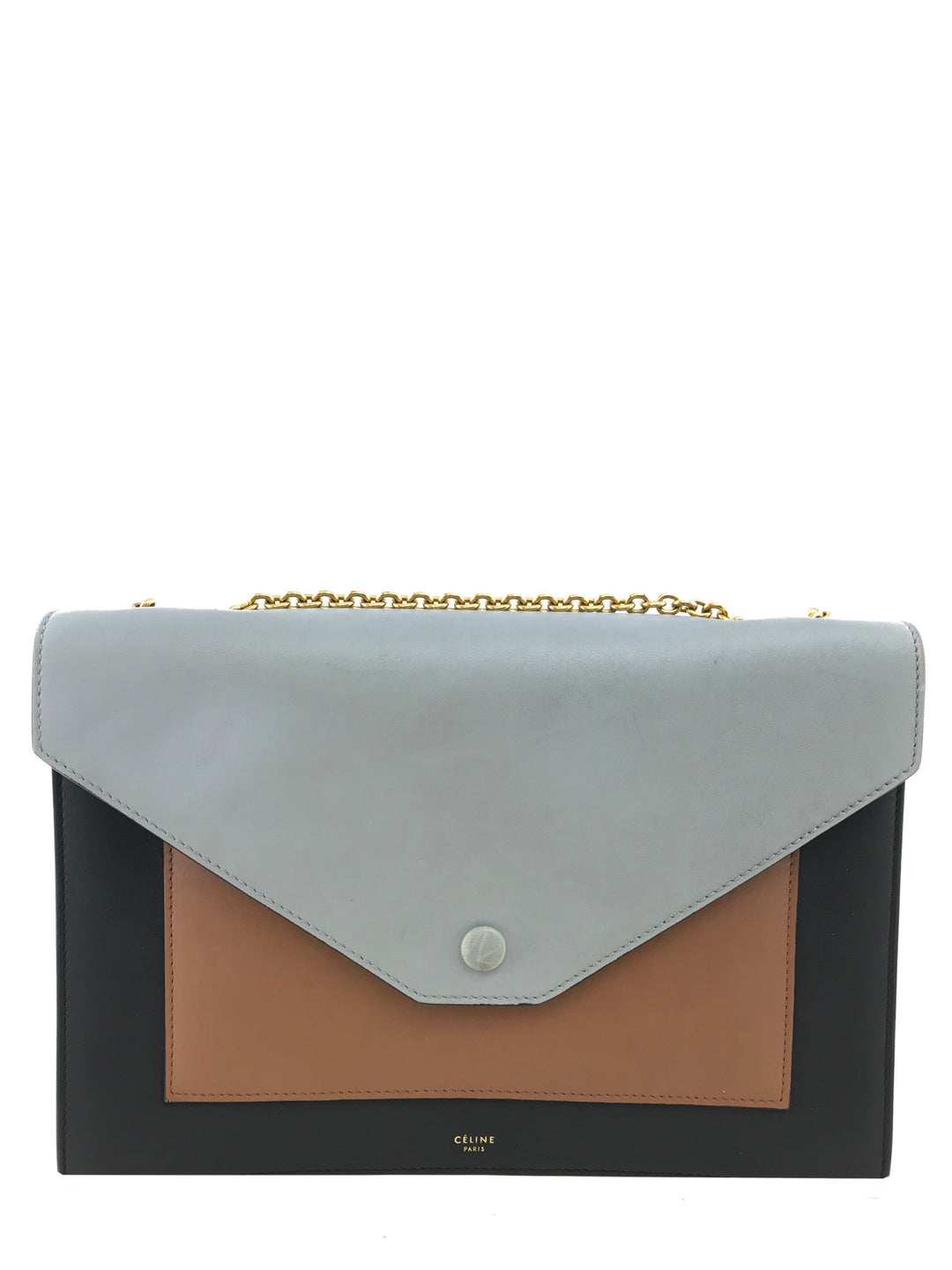 Celine Tricolor Leather Envelope Pocket Bag - Consigned Designs
