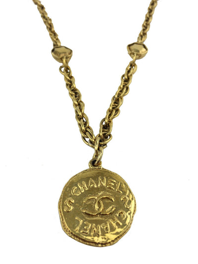 Chanel CC Medallion Pendant Necklace-Consigned Designs