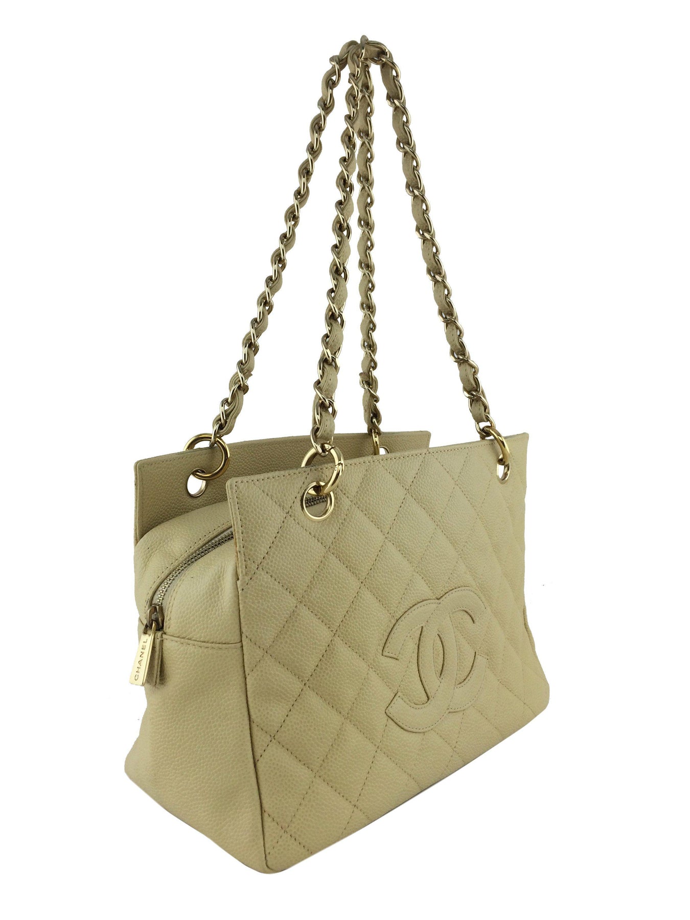 Chanel - Petite Timeless Tote Caviar Quilted CC Medium Tote / Shoulder Bag