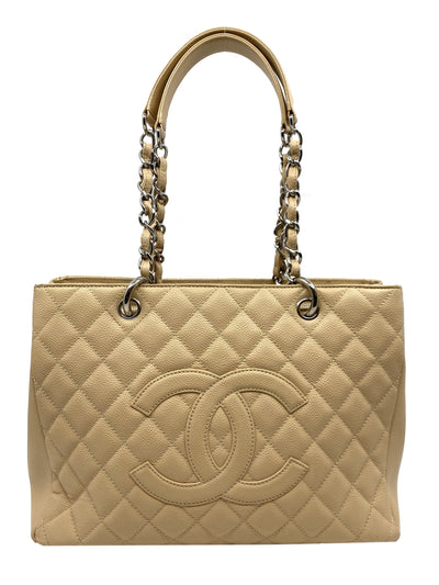 Chanel Caviar Quilted Grand Shopping Tote GST Bag-Consigned Designs