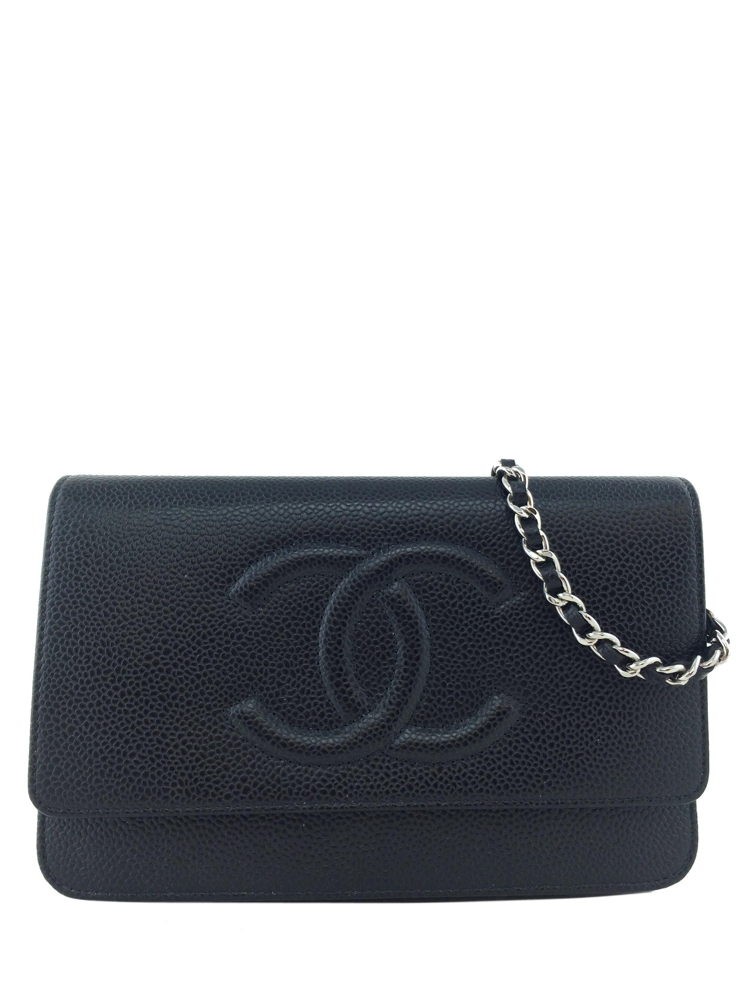 Chanel Caviar Wallet on Chain WOC Timeless Crossbody Bag