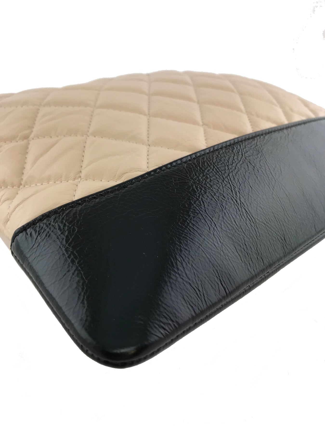 Chanel Gabrielle O Case Clutch Quilted Aged Calfskin Medium at 1stDibs