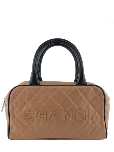 Chanel Quilted Caviar Leather Small Bowler Bag-Consigned Designs