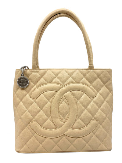 Chanel Quilted Caviar Medallion Tote Bag-Consigned Designs