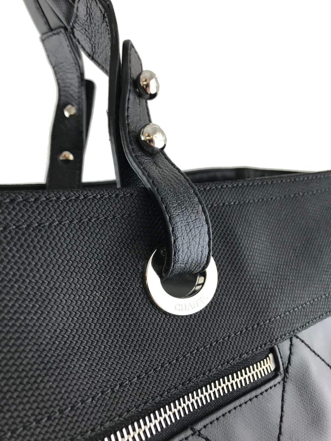 Chanel Quilted Coated Canvas Paris Biarritz Weekender Travel