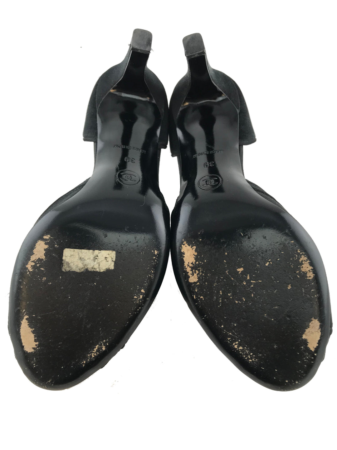 ★上品なゴールドトーン★CHANEL サイハイブーツ Chanel Satin CC d'Orsay Pumps Size 8 - Consigned Designs