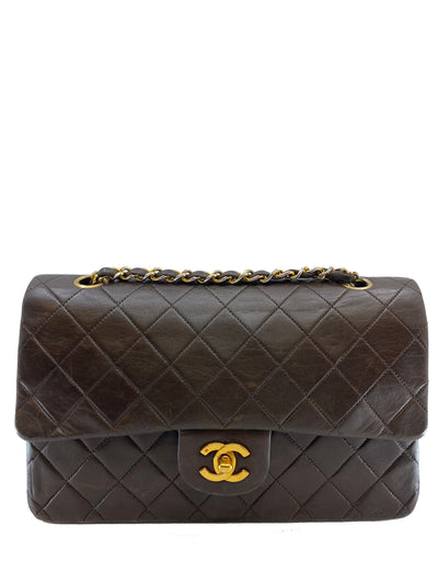 Chanel Vintage Quilted Lambskin Medium Classic Double Flap Bag-Consigned Designs
