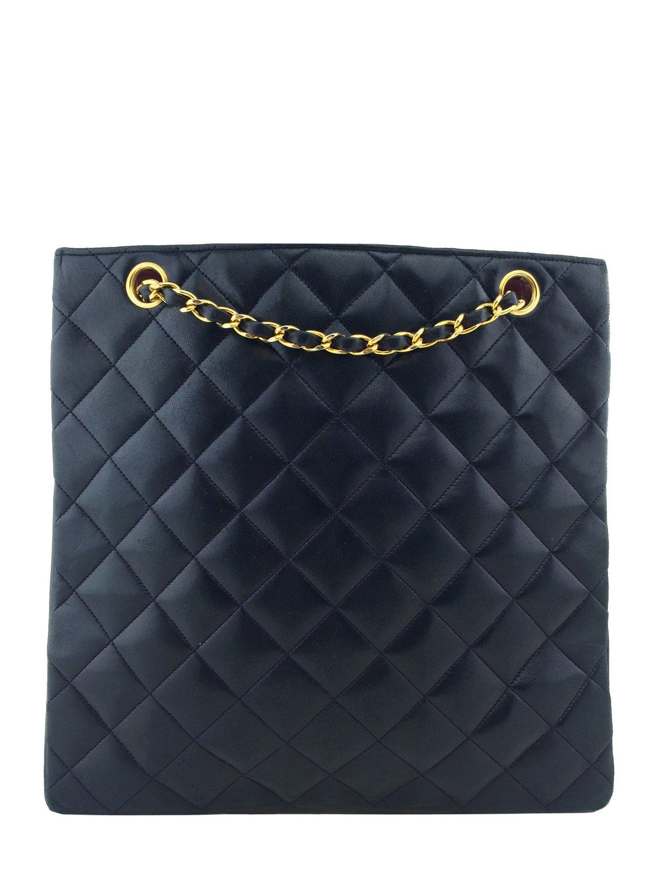 Chanel Quilted Down Tote Reversible Handbag