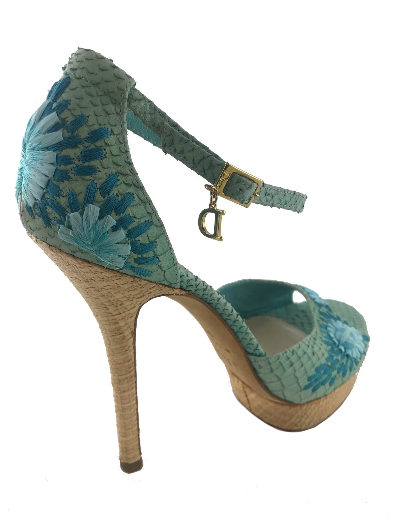 Christian dior straw 2025 sandals