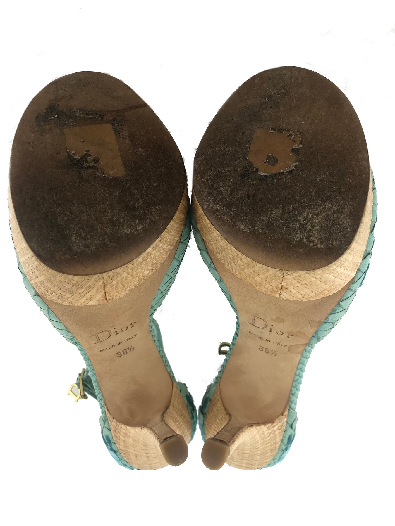 Christian dior straw 2025 sandals