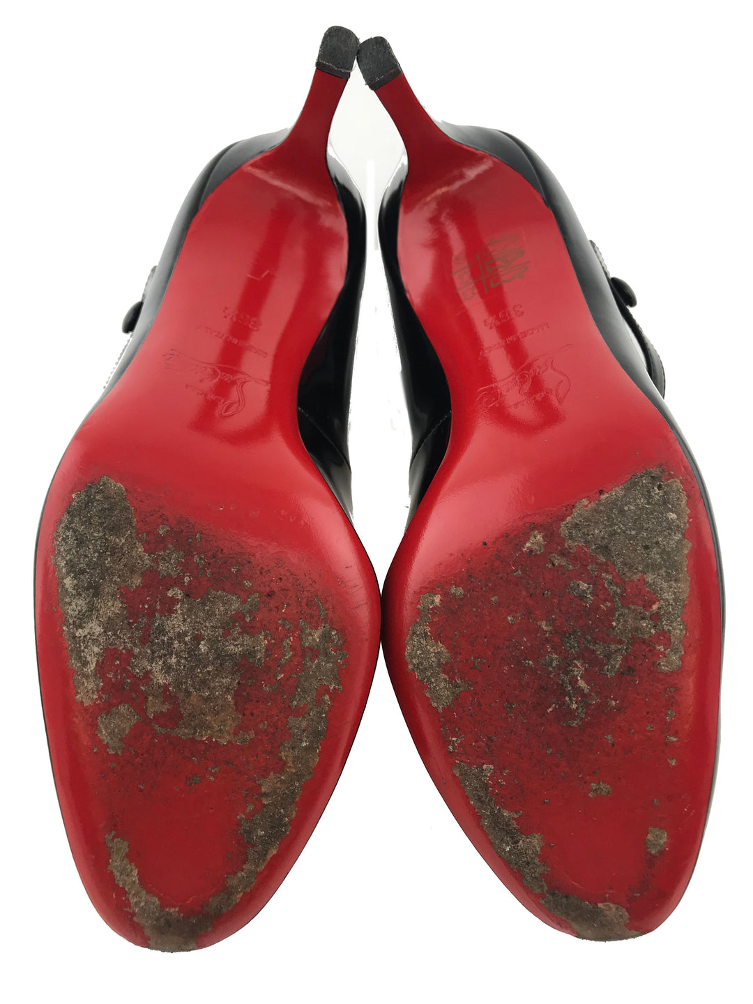 Christian Louboutin Patent Leather Sock 70 Mary Jane Pumps