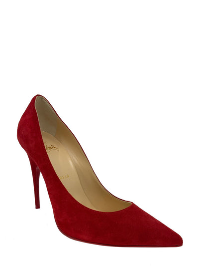 Christian Louboutin Suede Point-Toe Pump Size 8.5-Consigned Designs