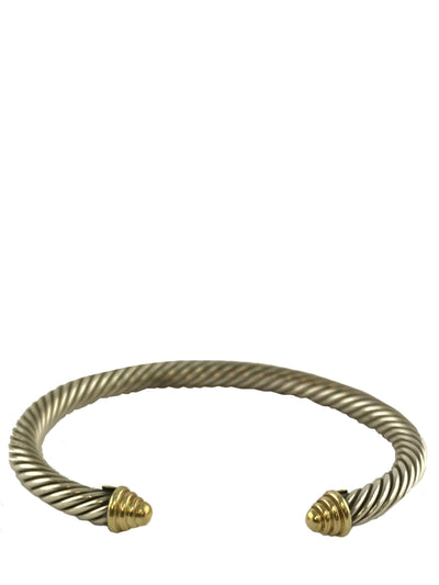 David Yurman Cable Classics Sterling Silver 14k Gold Bracelet-Consigned Designs