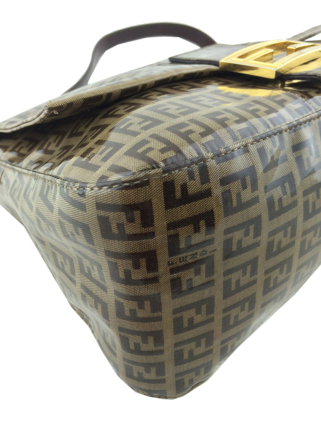 ハンドバッグ LARGE FENDI MAMMA BAGUETTE Mamma Baguette Large Leather Gray | Fendi