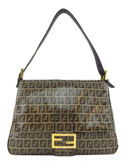 Fendi Zucchino Coated Canvas Large Mama Baguette-Consigned Designs