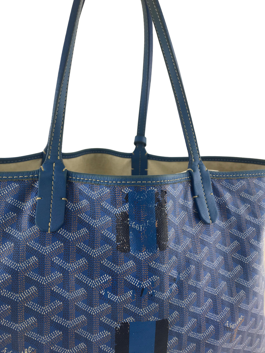 Goyard - Saint Louis PM Limited Edition Iridescent Blue Tote