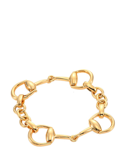 Gucci 18K Yellow Gold Horsebit Bracelet-Consigned Designs
