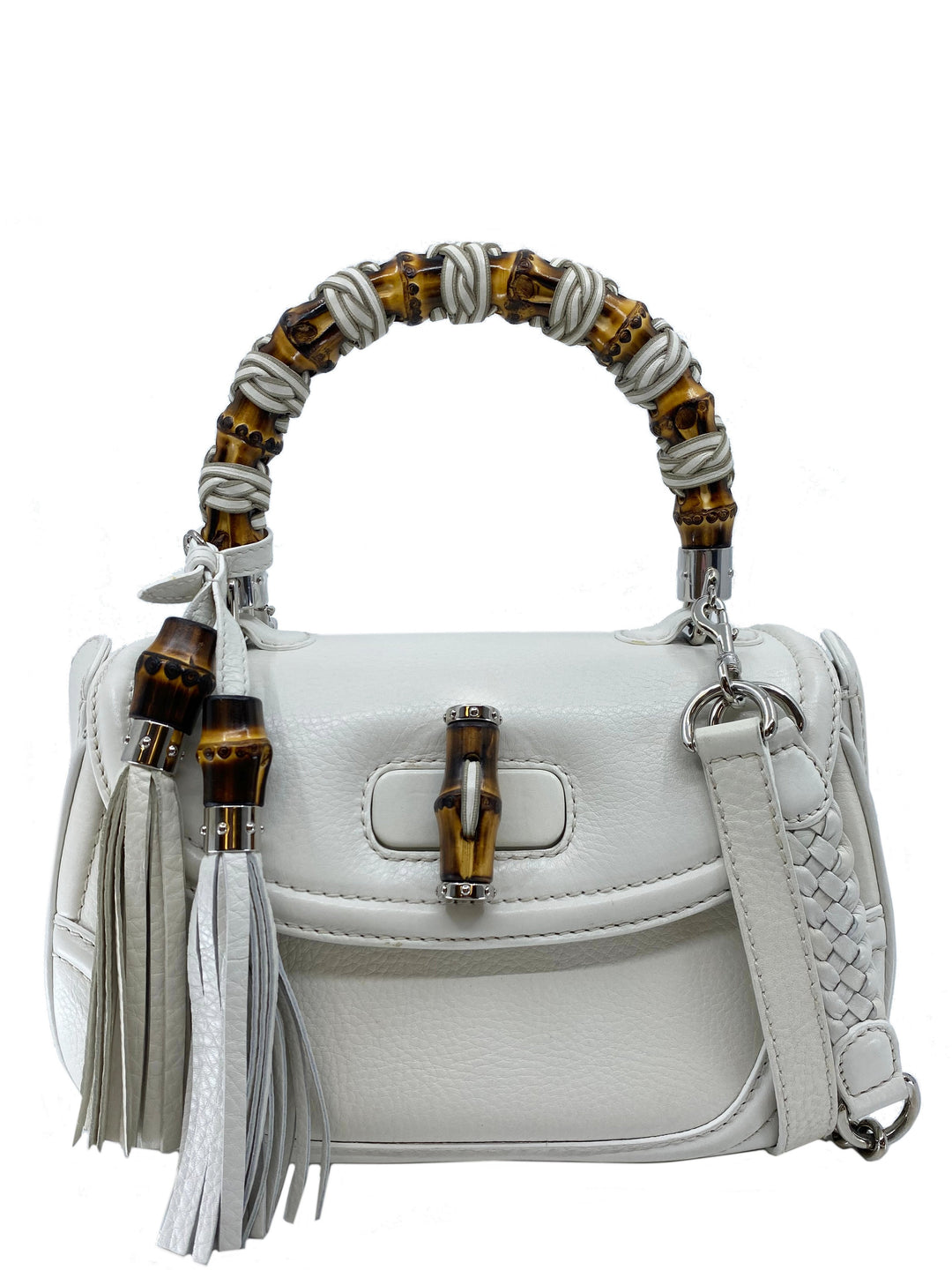 Gucci Bamboo Top Handle Medium Tassel Bag - Consigned Designs