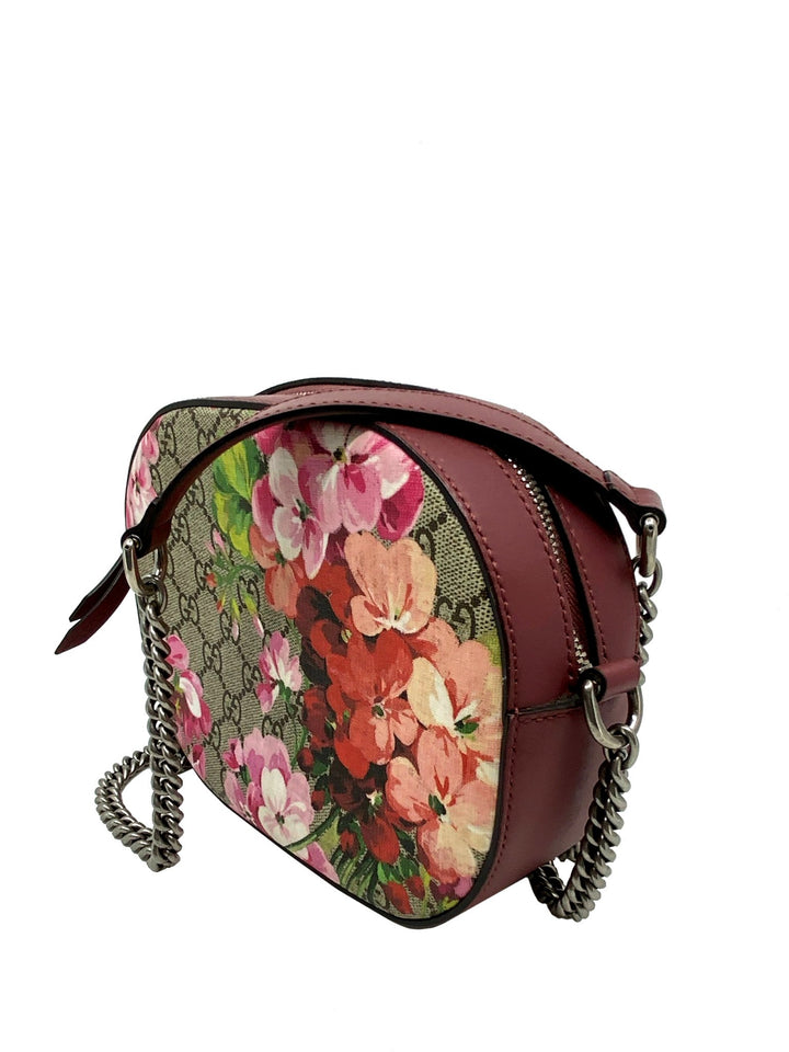 Gucci Blooms GG Supreme Mini Chain Crossbody Bag - Consigned